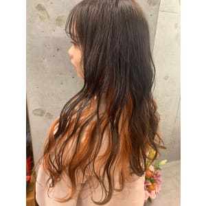 インナーカラー　オレンジ - 美容室|STYLE藤沢|AVEDA【スタイルフジサワ】掲載中