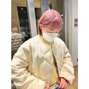 大人可愛いチョコレートモードプリカール外ハネボブハイライト