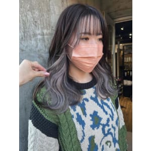 大人可愛いチョコレートモードプリカール外ハネボブハイライト
