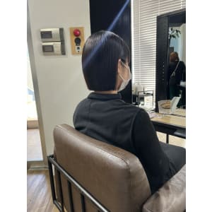 大人可愛いチョコレートモードプリカール外ハネボブハイライト