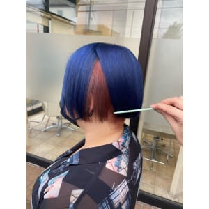 ブルー×レッドカラー