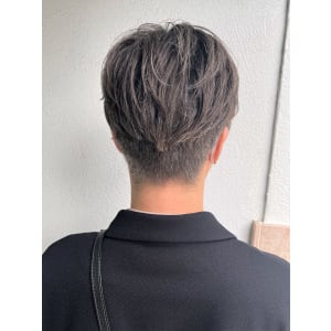 大人かっこいいセンターパート