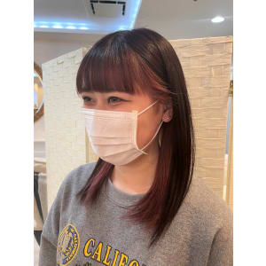 ラベンダーアッシュ×フェイスフレーミング×ナチュラルミディ