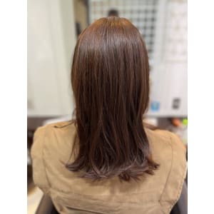 美髪ベージュカラー