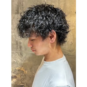 メンズカット 束感 ツイストスパイラルパーマ