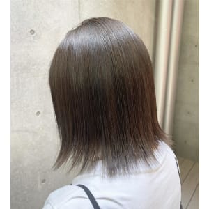 【代官山美容室】グレージュ☆切りっぱなしボブ