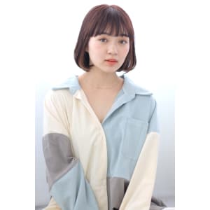 20代30代40代 ミニボブ レイヤーボブ  インナーカラー
