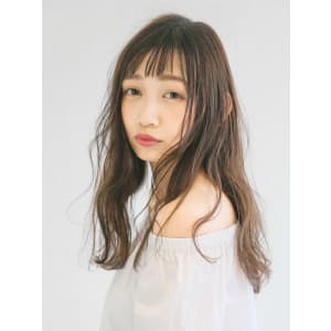 三軒茶屋_レディース_ロング_ブラウン_コテ巻き_ベージュ - HAIR & MAKE EARTH 三軒茶屋店【ヘアメイクアース サンゲンヂャヤテン】掲載中