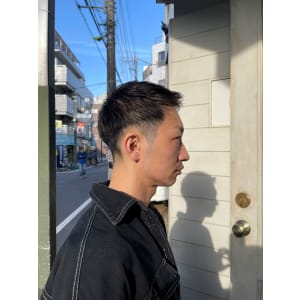 ハイライトフェードベリショアップバングジェルスタイリング