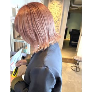 《kitin吉祥寺》クリーミィピンク　ボブ
