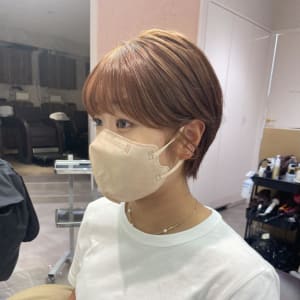 マッシュショート × オレンジ