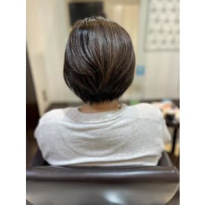 明るめ白髪ぼかしカラー