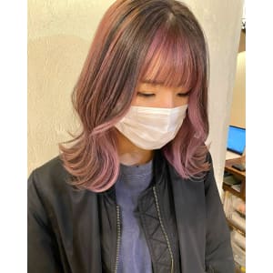 《kitin吉祥寺》フレーミングカラー　シアー　ピンク