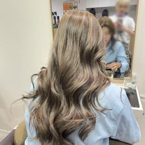 大人ハイライト × グレージュ