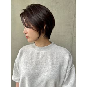 大人ショート×ラベンダーアッシュ　30代40代