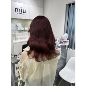 miu&橋本愛海　ピンクブラウンカラー