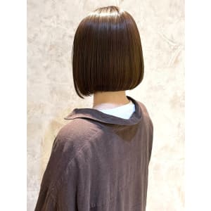 髪質改善 切りっぱなしボブ マロンブラウン 10代20代 - W by GRITTERs【ダブルバイグリッター】掲載中