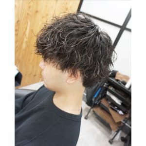 メンズ波巻きパーマスタイル
