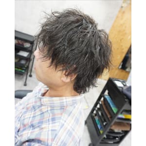 メンズ波巻きパーマスタイル