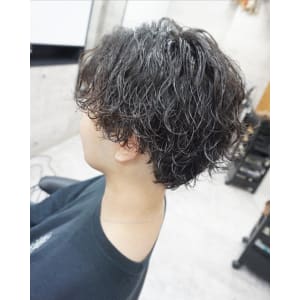 メンズ波巻きパーマスタイル