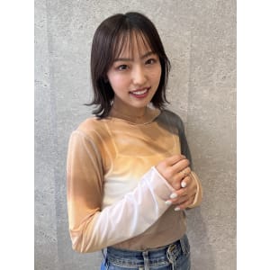三軒茶屋_レディース_ミディアム_ボブ_コテ巻き_韓国巻き