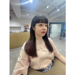 隠せるインナーカラー × ワイドバング