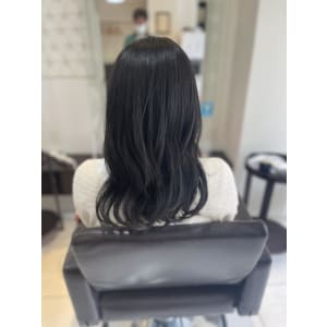 美髪グレージュカラー