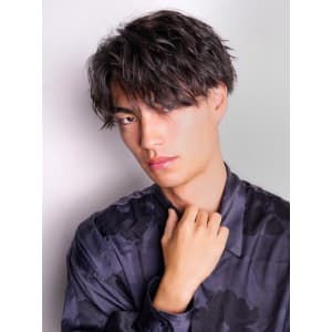 センターパート/波巻/内外ミックス