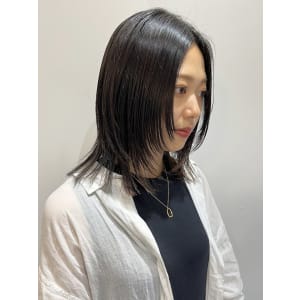 切りっぱなしライン×顔まわりレイヤー☆【池袋　uchla】