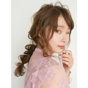 三軒茶屋_レディース_ロング_ヘアアレンジ_ヘアセット_小顔