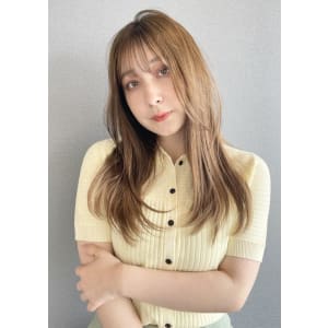 《kitin吉祥寺》透け感ベージュ ナチュラルレイヤー