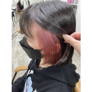 イヤリングカラーピンク