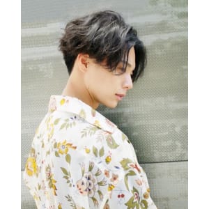 ミディアムセンターパート　韓国マッシュ　１