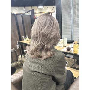 大人可愛いチョコレートモードプリカール外ハネボブハイライト