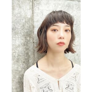 オン眉　ベビーバング　ミニボブ