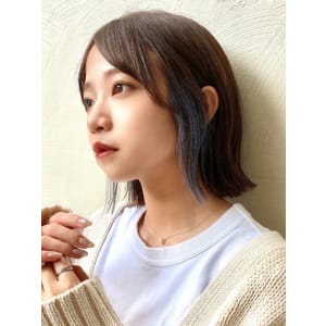 イヤリングカラーブルー　インナーカラー