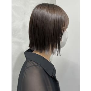 ラベンダーアッシュ×切りっぱなしボブ【池袋美容室　uchla
