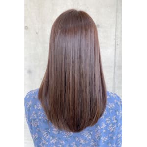 【髪質改善】美髪ストレート×アッシュベージュ