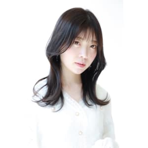 韓国風くびれセミロング