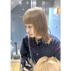 大人可愛いチョコレートモードプリカール外ハネボブハイライト