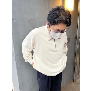 斜めバンググレージュカラー デザインカラー シルキーベージュ