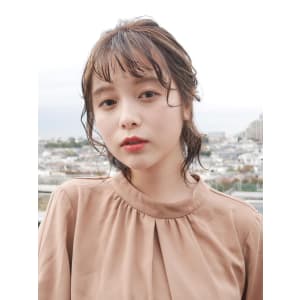 三軒茶屋_レディース_セミロング_ヘアアレンジ_ヘアセット_