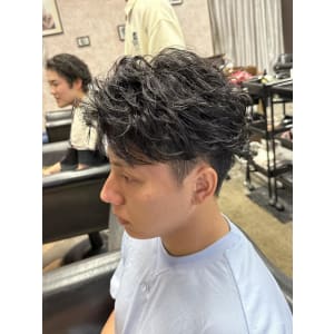 毛流れパーマ