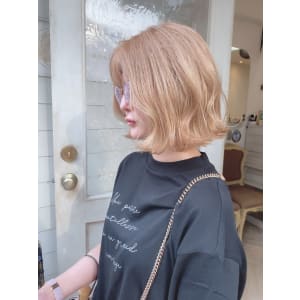 ハイトーンミルクティーグレージュブリーチ2回オラプレックス