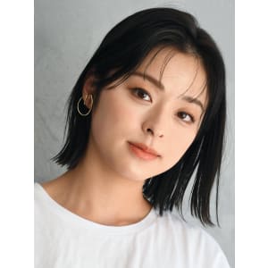 ナチュラル+垢抜けミディアムボブ - HAIR & MAKE EARTH 浦添店【ヘアメイクアース ウラソエテン】掲載中