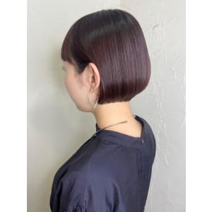 【Reir下北沢】*ショートボブ+バーガンディブラウン*
