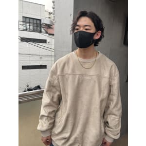 斜めバンググレージュカラー デザインカラー シルキーベージュ