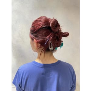 簡単シニヨンアレンジ