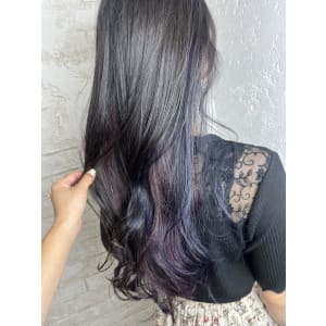 インナーカラーバイオレットブルー池袋