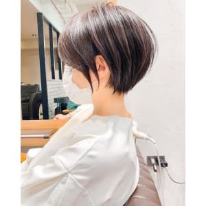 大人可愛い小顔ひし形クビレ丸みボブ20代30代大人ショート